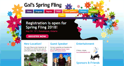 Desktop Screenshot of galsspringfling.com