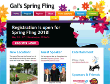 Tablet Screenshot of galsspringfling.com